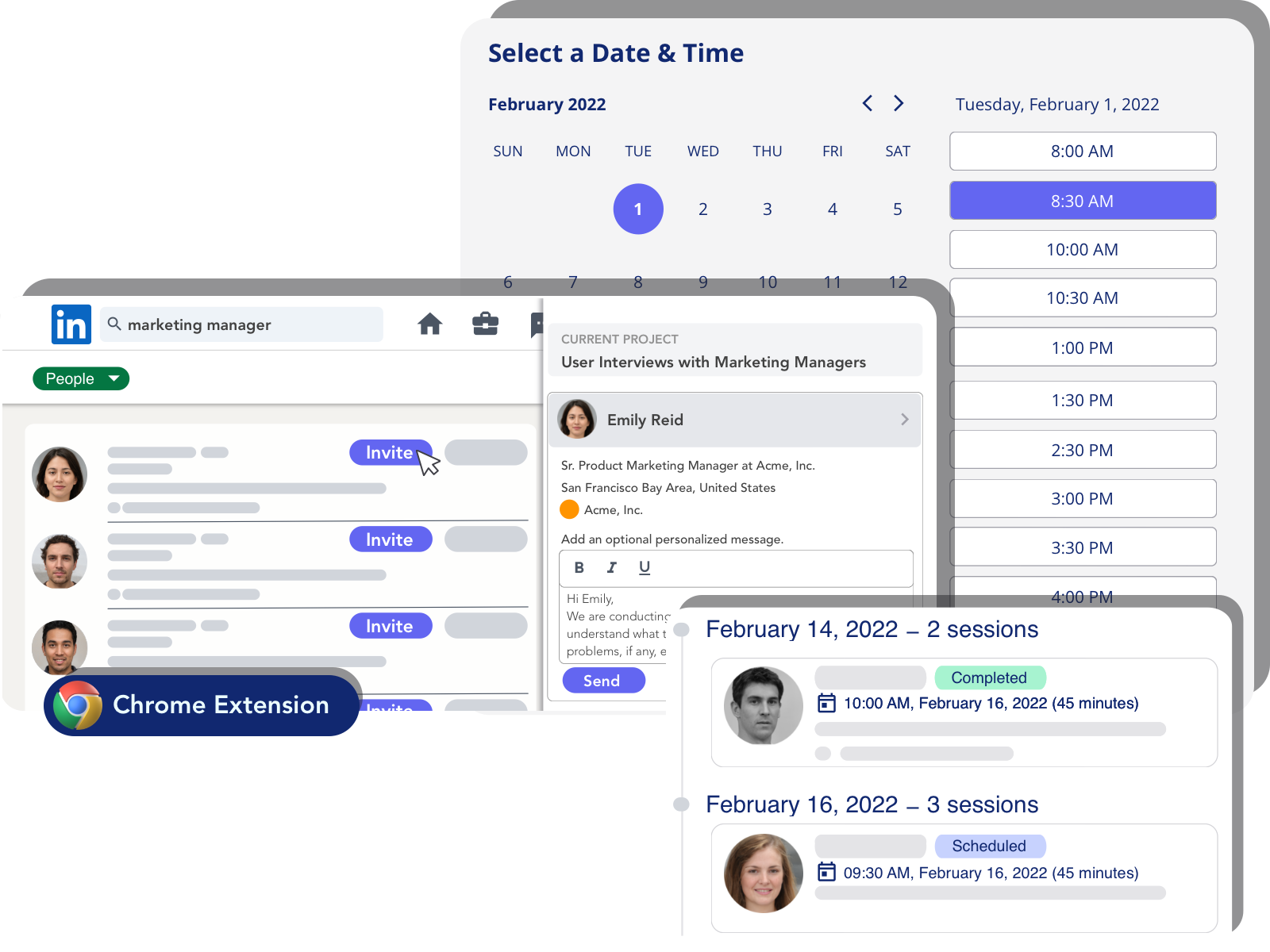 OpenQ helps Product teams do more user research in less time by automating tedious recruiting & scheduling processes to 10x research throughput.