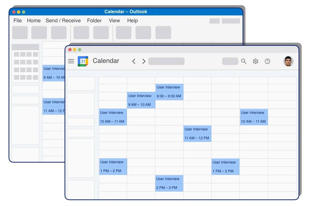 OpenQ Scheduler helps book meetings on your calendar automatically without needing any back-and-forth email exchange.