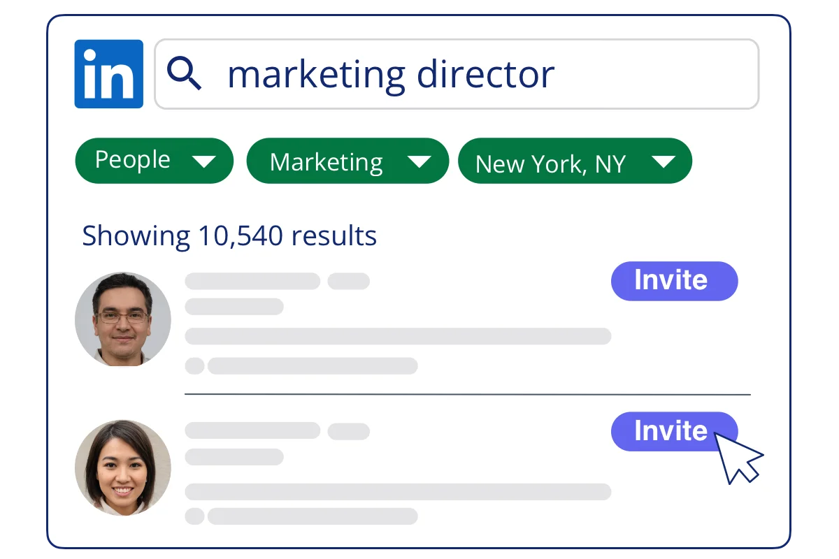 OpenQ Scheduler - Invite prospective users from LinkedIn for an interview